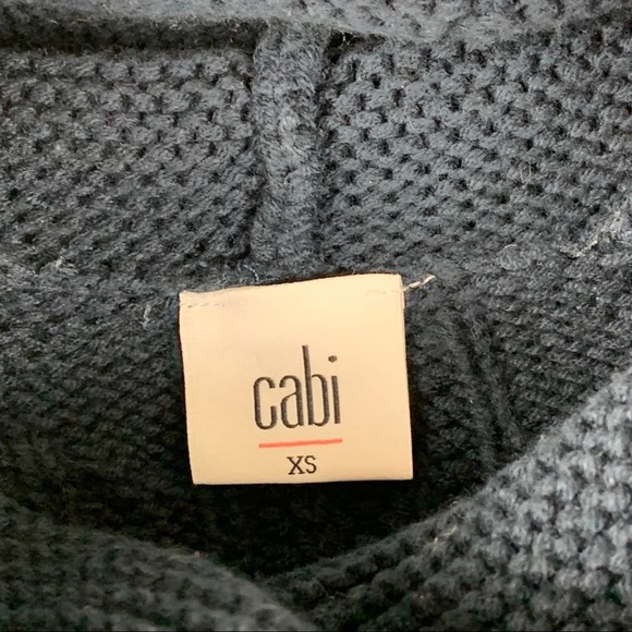CAbi Cowl Neck Sweater Women XS Navy Blue - Picture 5 of 8